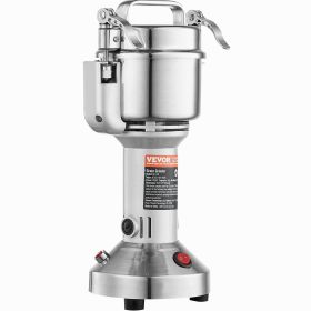 VEVOR 150g Electric Grain Mill Grinder, High Speed 850W Commercial Spice Grinders, Stainless Steel Pulverizer Powder Machine